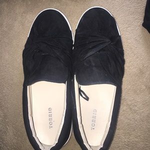 Torrid Black Bow Slip On Sneaker (Wide Width)